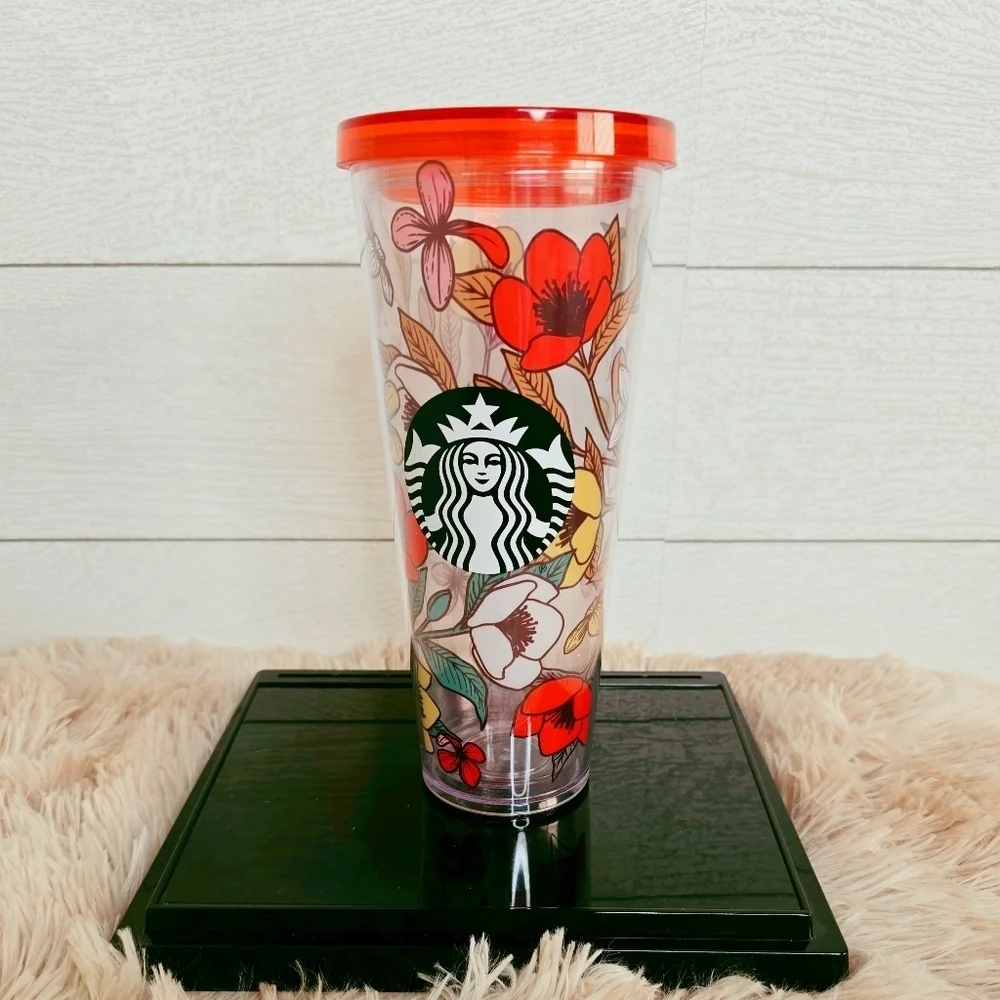 STARBUCKS | POPPY FLORAL 24OZ TUMBLER